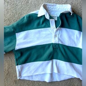 ABERCROMBIE & FITCH - Women’s Striped Cropped Polo